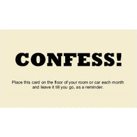 Confess! Reminder Card