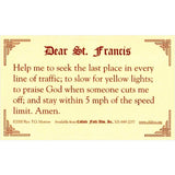 St. Francis Prayer for Safe Driving